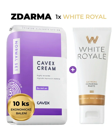 10x Cavex Cream Alginate Normal Set + ZDARMA 1x White Royal Extreme