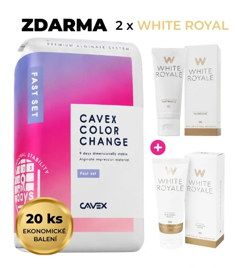 20x Cavex ColorChange Fast Set + ZDARMA 2x White Royal