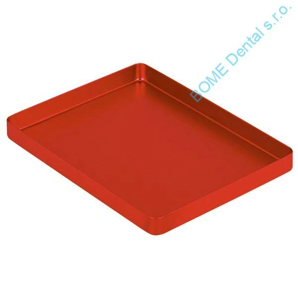 Tácek pro nástroje ALU medium 142x183x17 červený