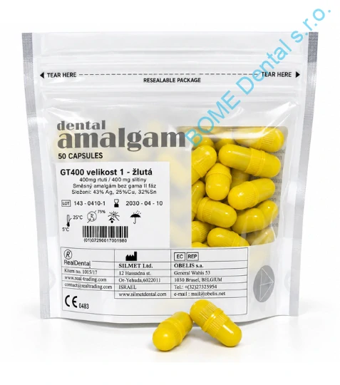 Amalgám GT400 kapsle 50ks vel 1.