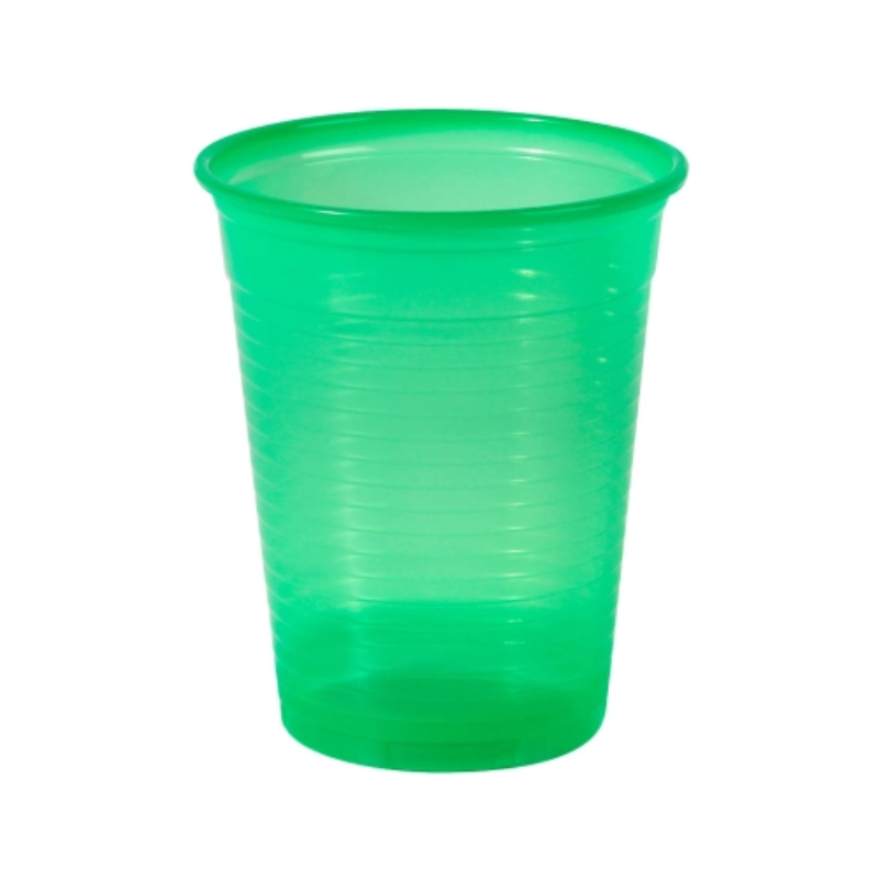 Kelímky plastové 100ks zelená