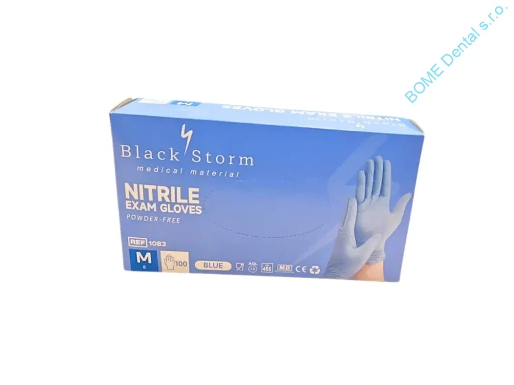Rukavice Nitrylex PF modré XS, 100 ks
