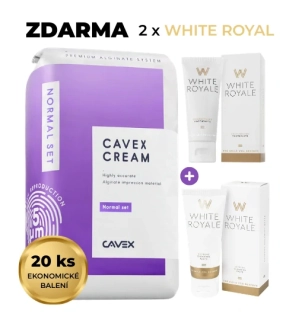 20x Cavex Cream Alginate Normal Set + ZDARMA 2x White Royal