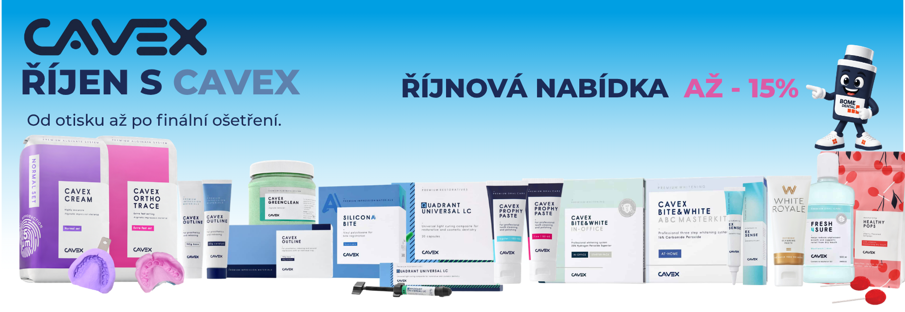 Říjen s Cavex - vybrané produkty se slevou až -15%